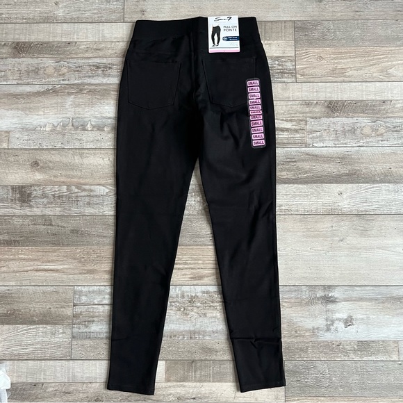 NWT Seven7 Black Pull On Skinny Leggings Size Small - Picture 6 of 9